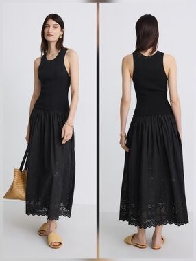 Vanessa Bruno  Ennaya Midi Dress Crew Neck Sleeveless Size 3